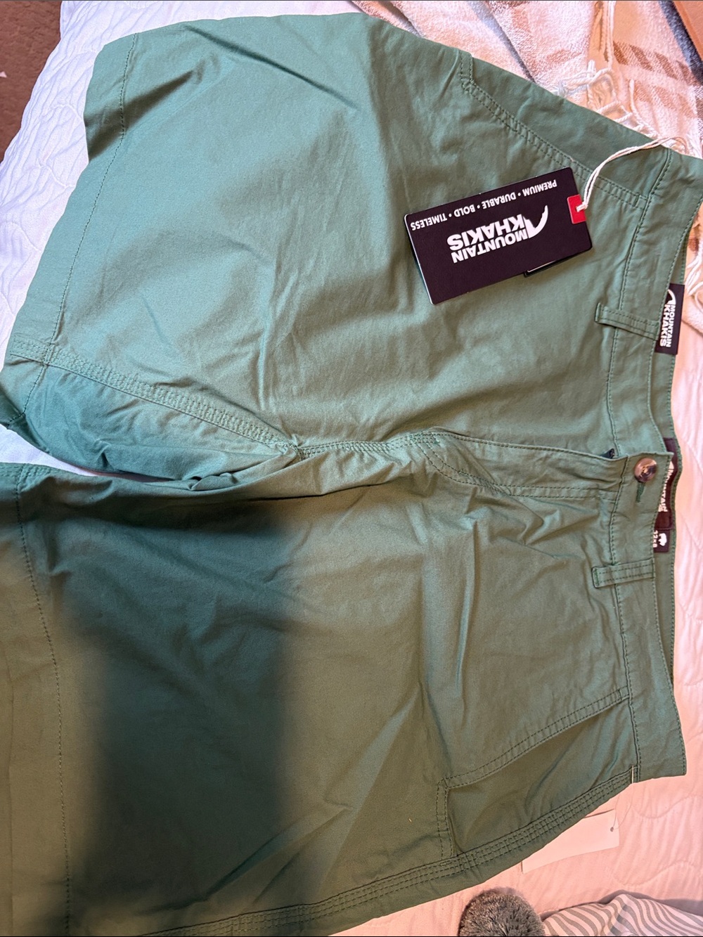Mountain Khakis Men’s Olive Green Flat Front Shorts